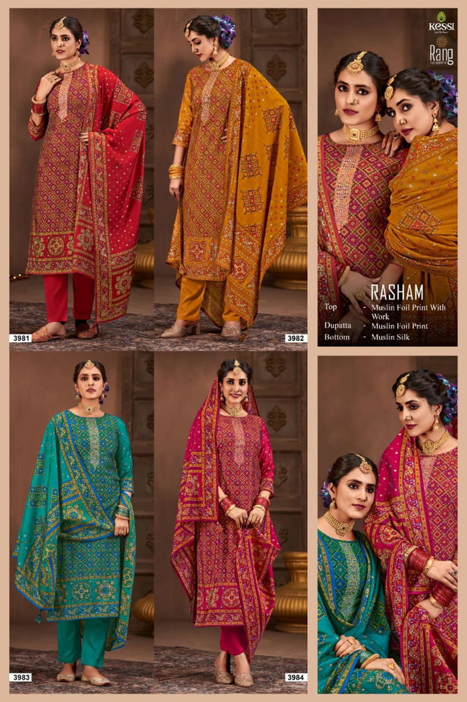 Rang Rasham Designer Printed Dress Material Catalog
